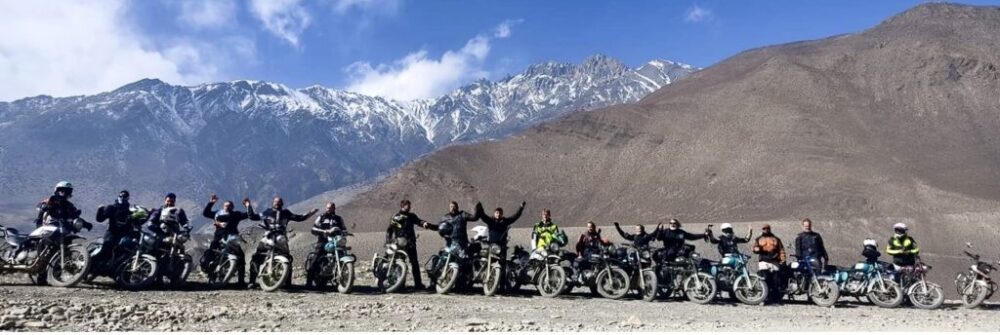 Riders in Mustang Motorcycle Tour