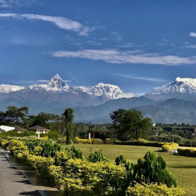 Magnificent Annapurna Himalayas from Pokhara en-route Tansen