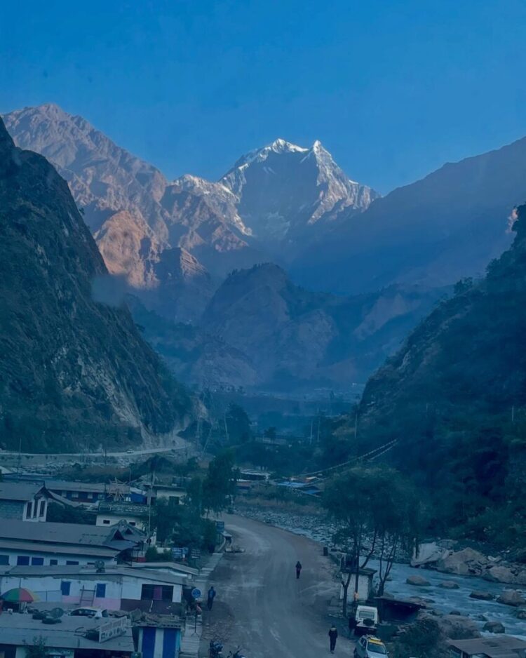 Tatopani Myagdi and the Himalayas nearby