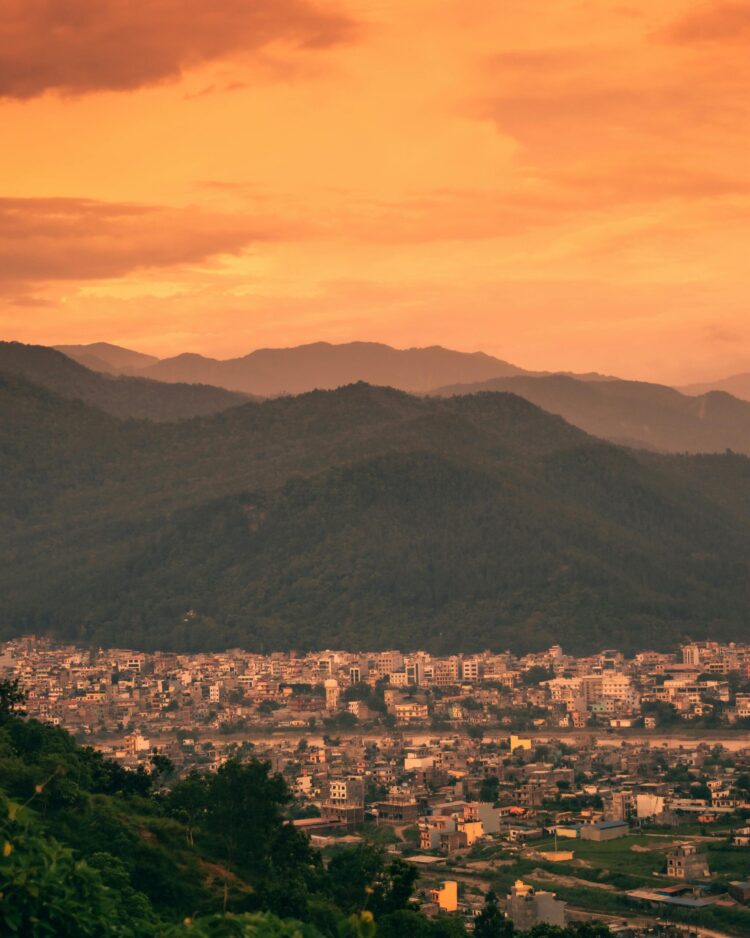 Butwal Nepal during Sunset